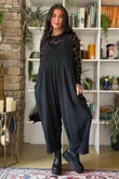 Lace Body Skim Top Black